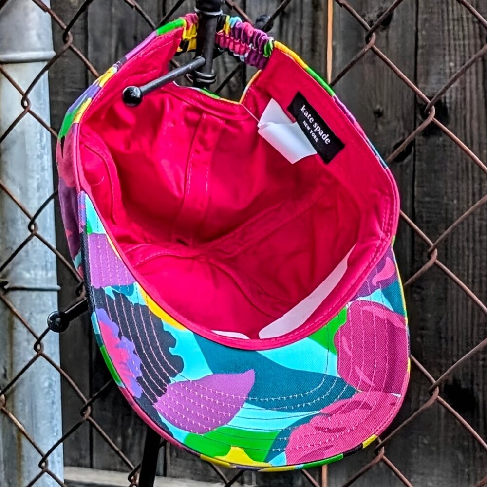 ♠️ Kate Spade New York Orchid Bloom Baseball Cap NWT - Picture 7 of 8